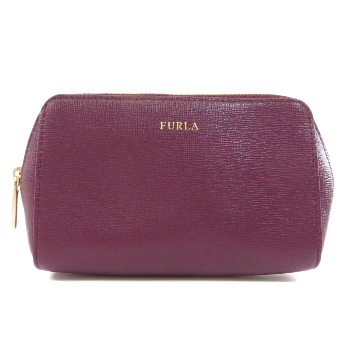 Furla Cosmetics Pouch logo Leather | eBay