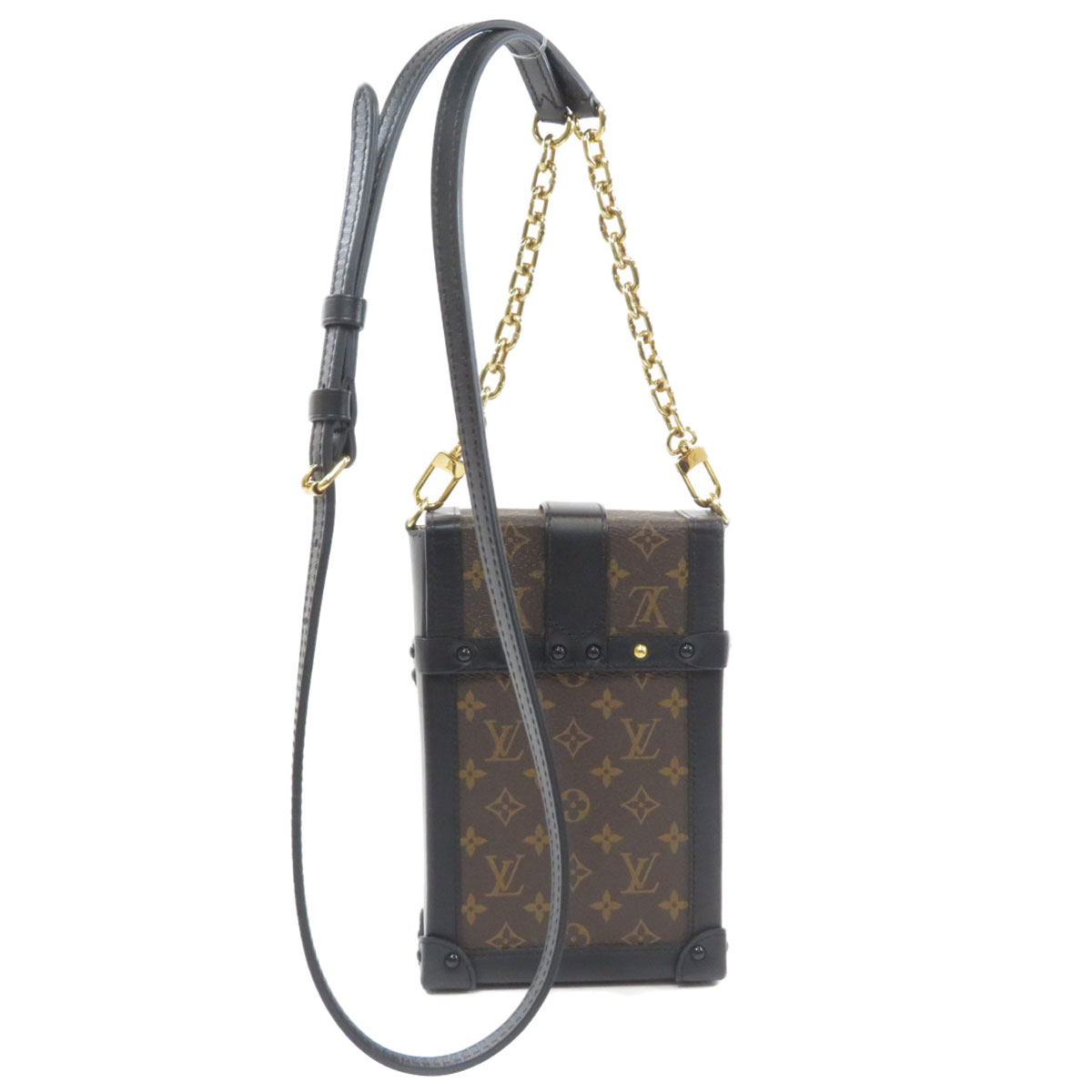 LOUIS VUITTON Monogram Pochette Trunk Vertical Shoulder Bag M67873