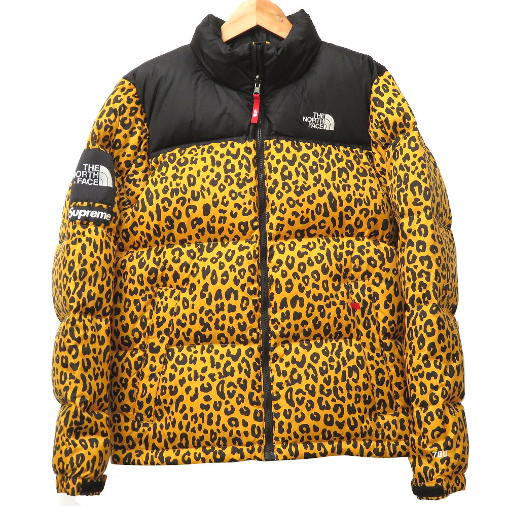 supreme tnf leopard nuptse jacket