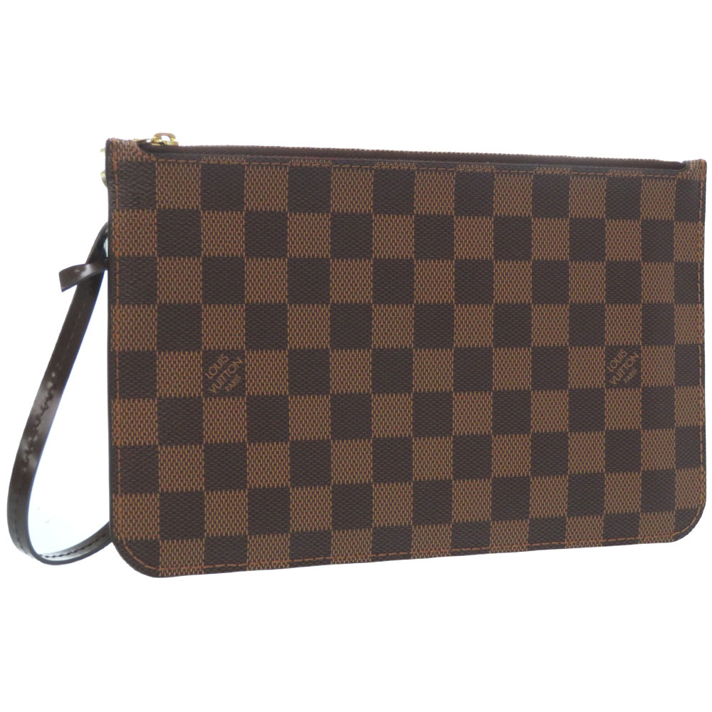 AUTHENTIC LOUIS VUITTON N41359 Damier Neverfull MM / GM Pouch 0051 | eBay