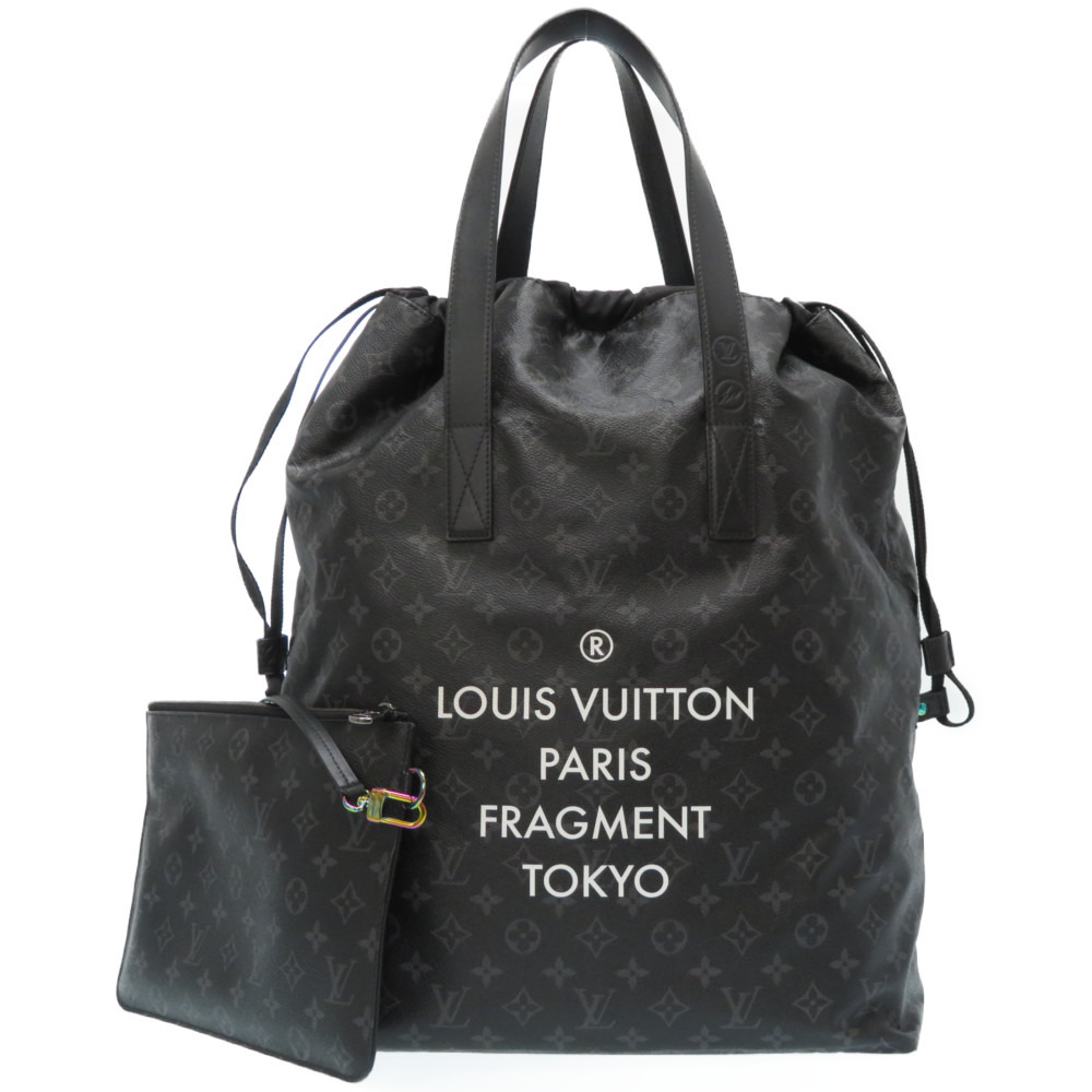 LOUIS VUITTON Cabas Zippe GM Monogram Eclipse Tote Bag Black