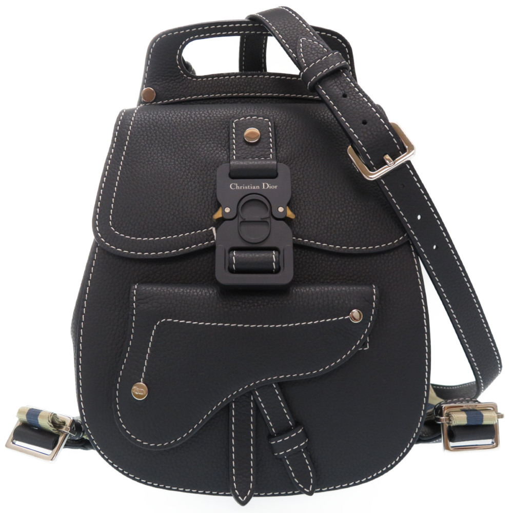 dior leather backpack