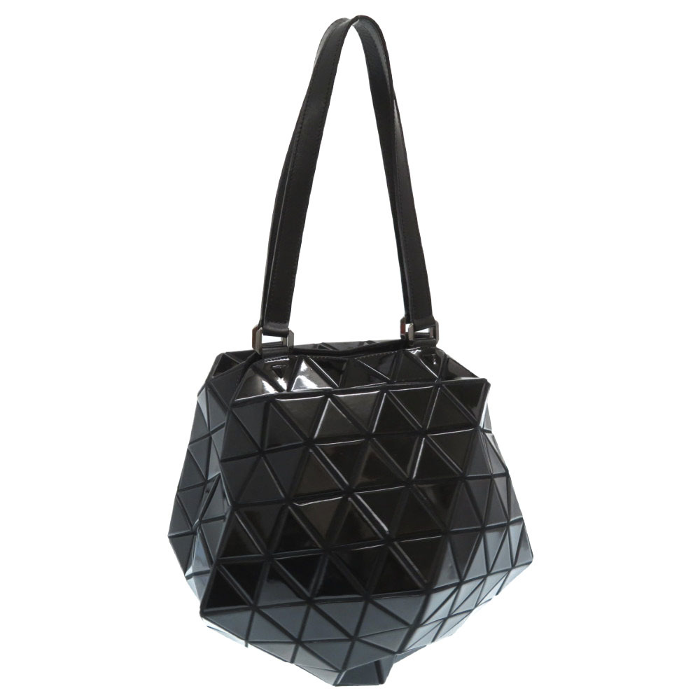 AUTHENTIC ISSEY MIYAKE BAOBAO Shoulder Hand Bag Black PVC/Leather 0022 ...