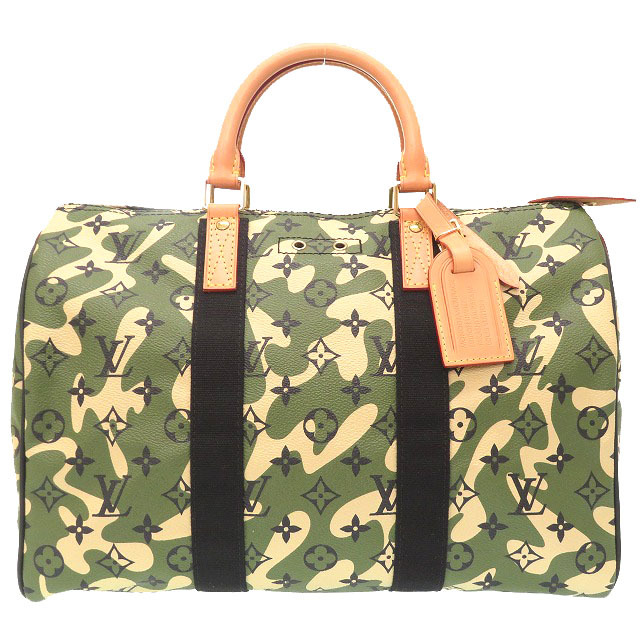 AUTHENTIC LOUIS VUITTON Monogramouflage Speedy 35 Hand Bag M95773 LV 0140 | eBay