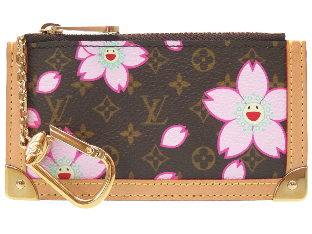AUTHENTIC LOUIS VUITTON M92015 Cherry Blossom Pochette Cle purse Monogram 0157 | eBay