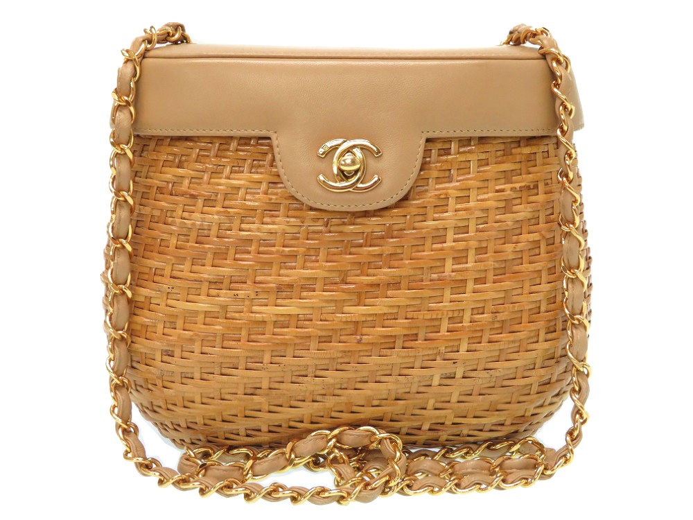 chanel straw bag