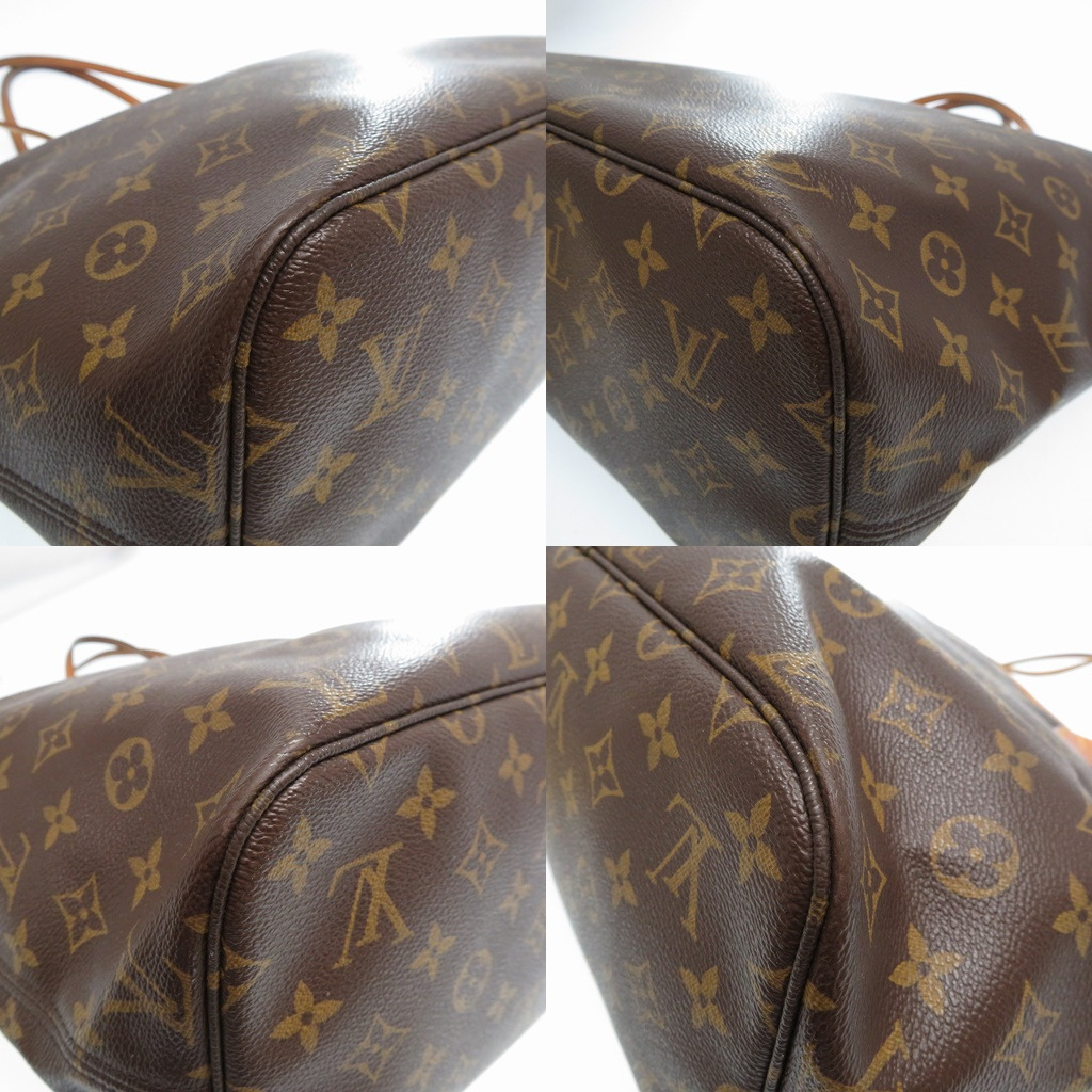 AUTHENTIC LOUIS VUITTON M40156 Monogram Neverfull MM Shoulder Bag 0035 | eBay