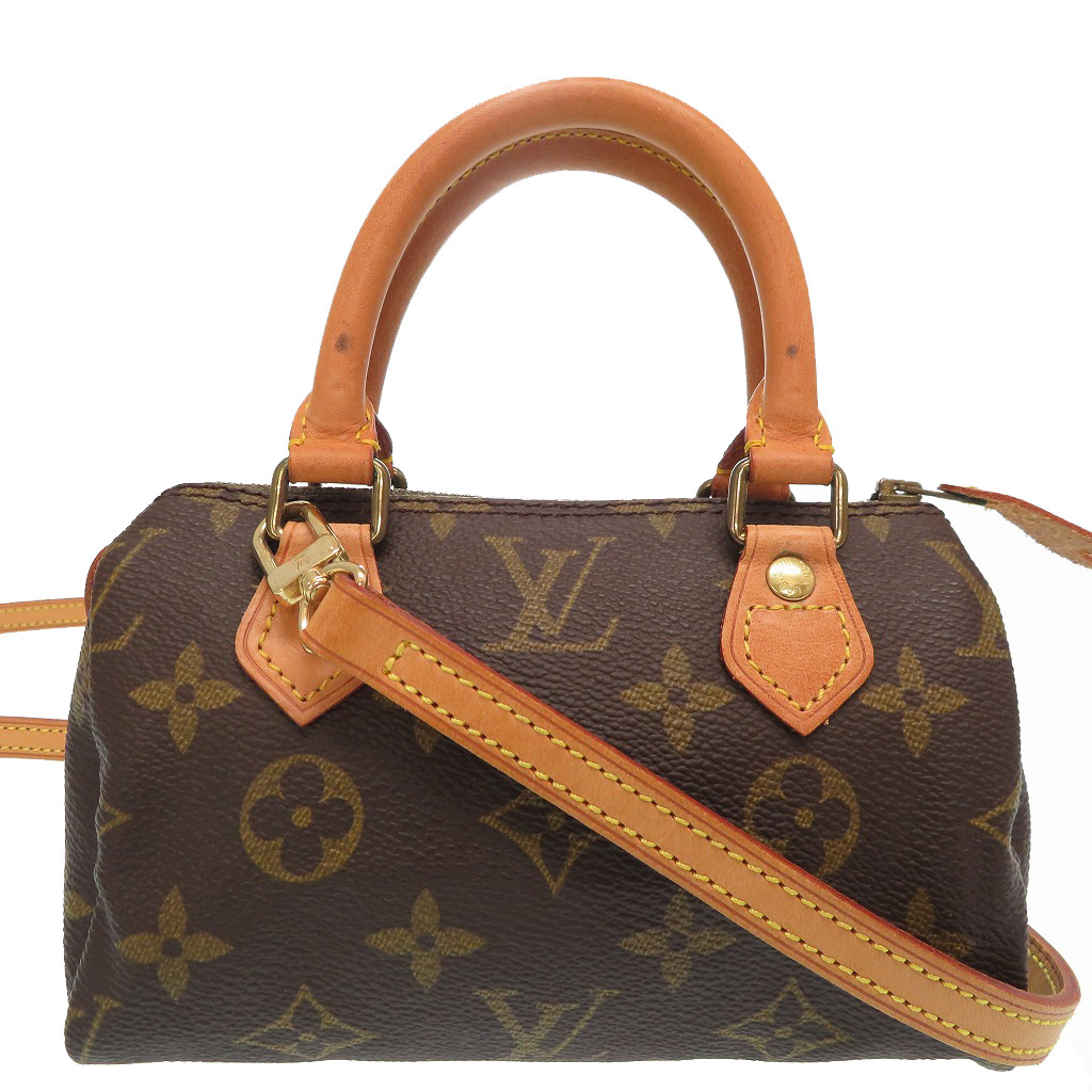 Details About Authentic Louis Vuitton M41534 2way Mini Sdy Hand Bag Brown 0103