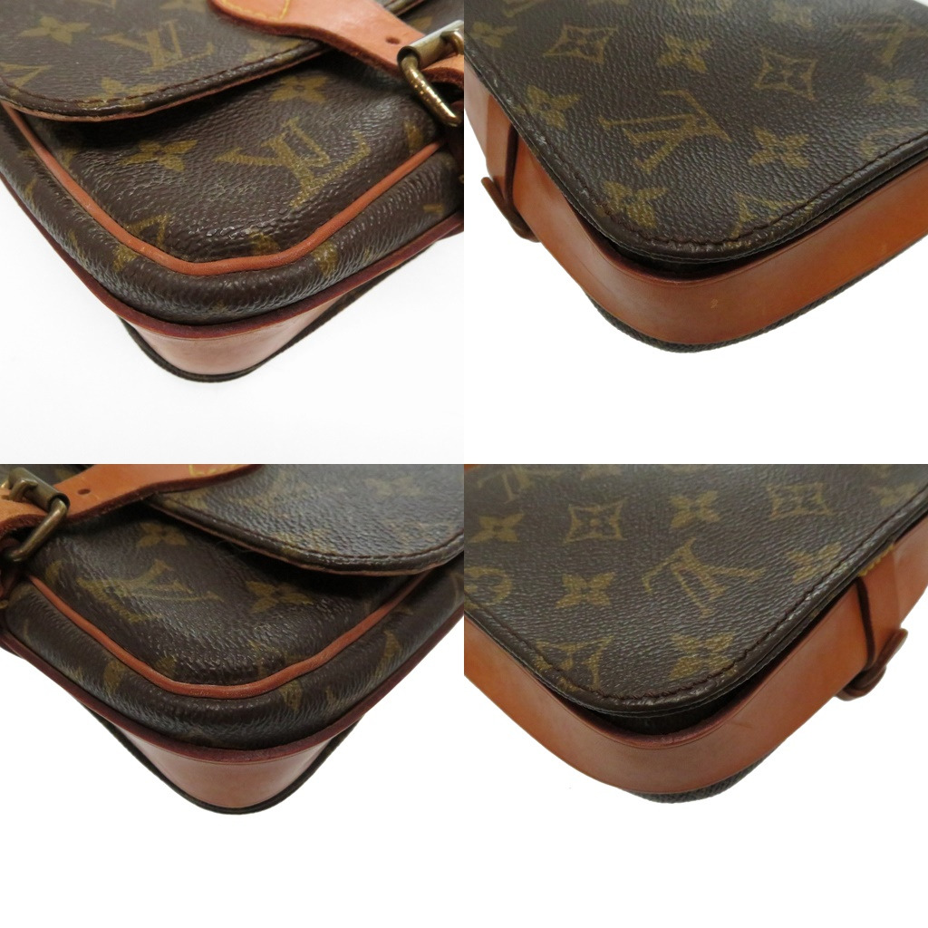 AUTHENTIC LOUIS VUITTON M51254 Mini Cartouchiere Monogram Shoulder Bag 0191 | eBay