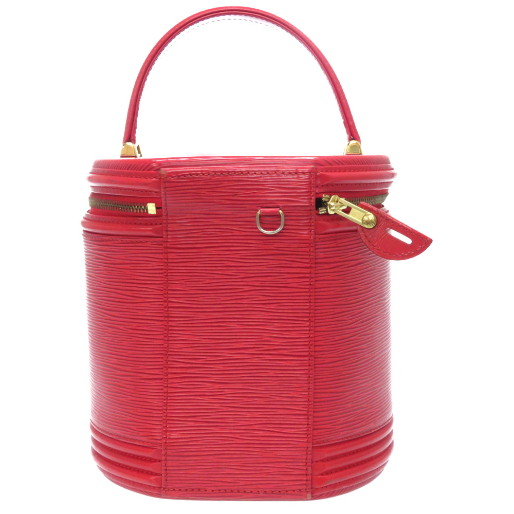 AUTHENTIC LOUIS VUITTON M48037 Epi Cannes Hand Bag Red Epi Leather 0061 | eBay