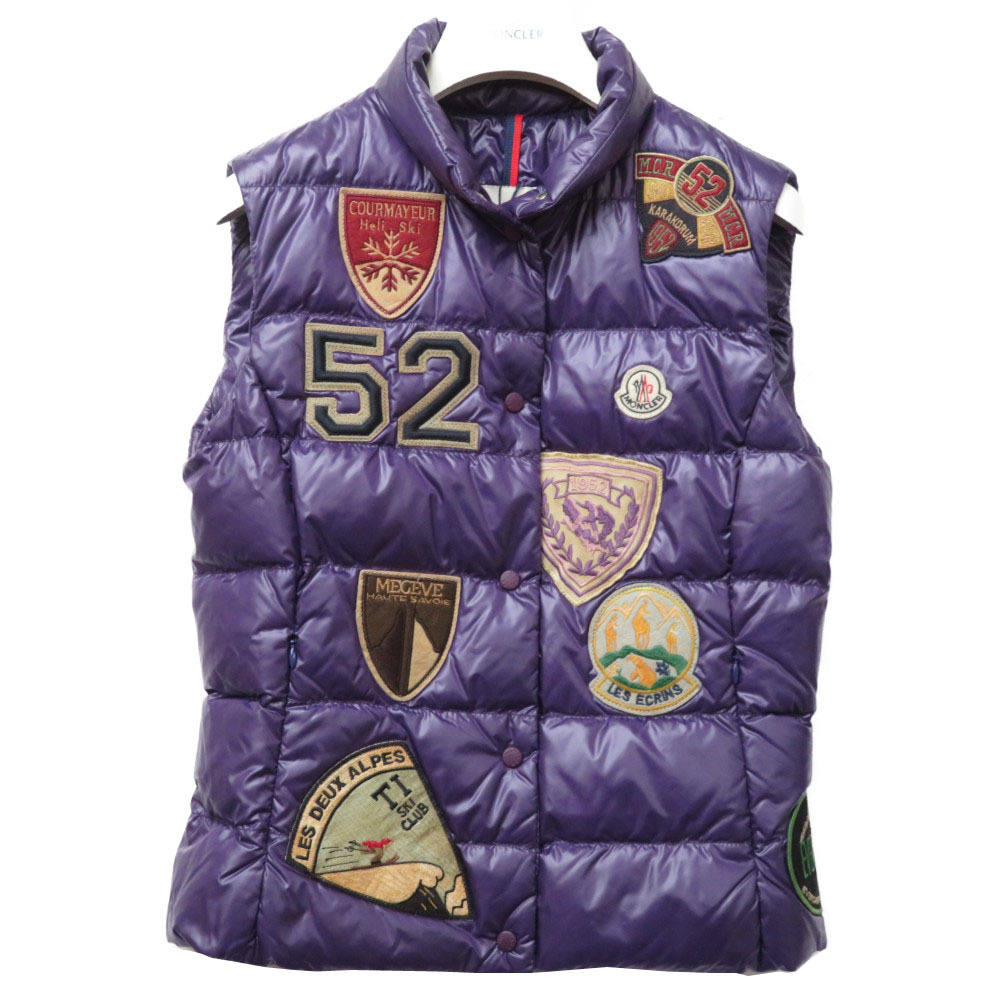 moncler purple vest