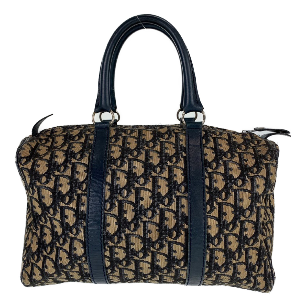Christian Dior vintage Trotter logogram Mini Boston Bag Handbag canvas ...