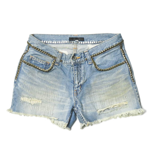 studded jean shorts