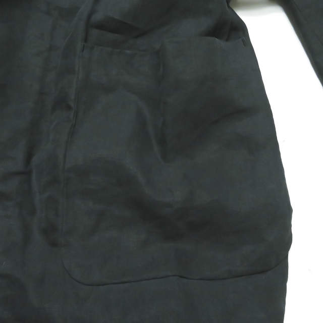 AURALEE 17SS Japan WASHED LINEN NO COLLAR COAT A7SC04LP 0
