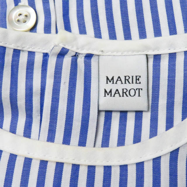 MARIE MAROT KIMAROT Striped Rubbed Sleeveless Shirt XS blue Long sleeve ...