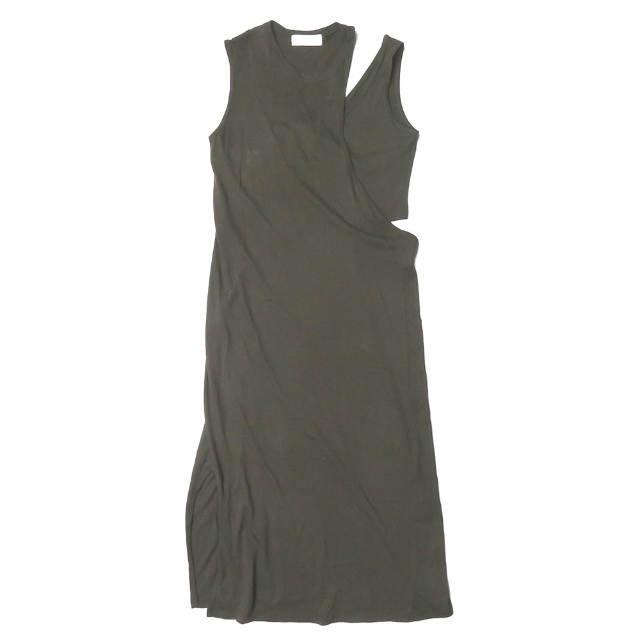 little Suzie Asymmetry Layerd Dress ls046 M Dark green