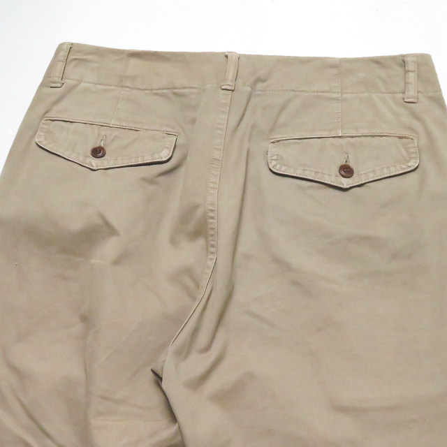ALLEGE Japan Washed cotton twill trousers AL11AW-PT01 M beige Bottoms