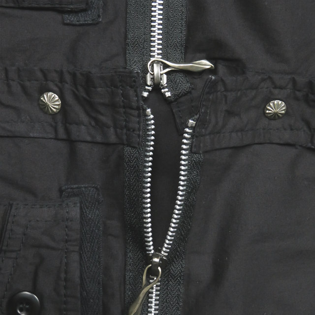 14th Addiction X Royal Flash 18aw Twill Cross Zip Shirt 3 Black Cut Off Ebay