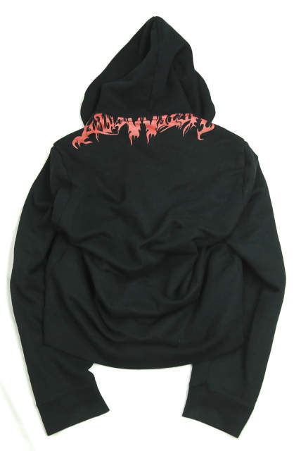 VETEMENTS 17AW Misplaced Skull Print Hoodie pullover hoodie XS black