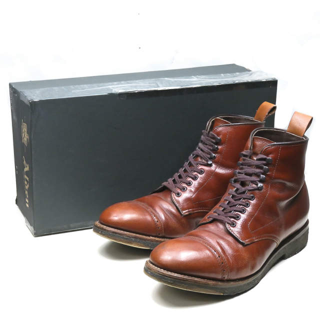 alden perforated cap toe boot