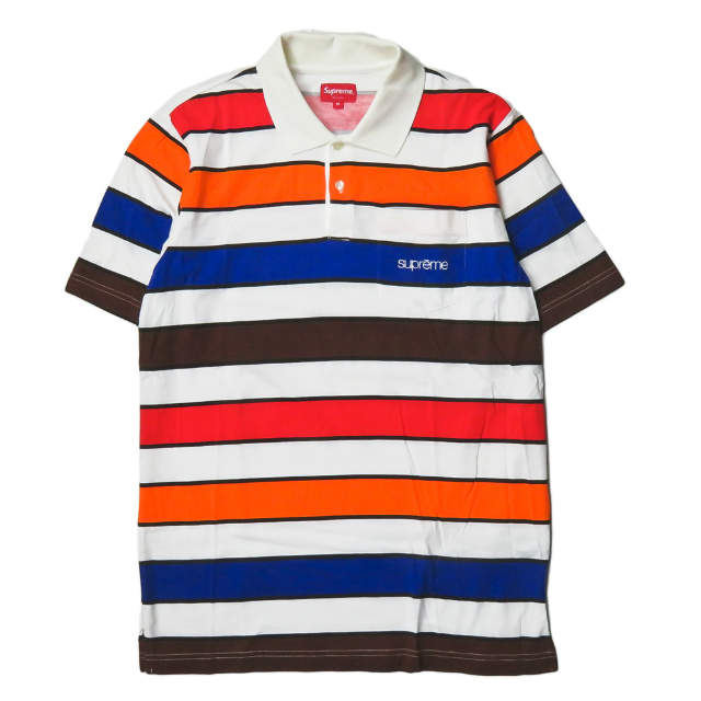 supreme striped polo