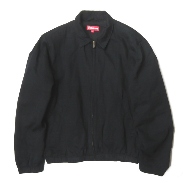 supreme patchwork harrington jacket black