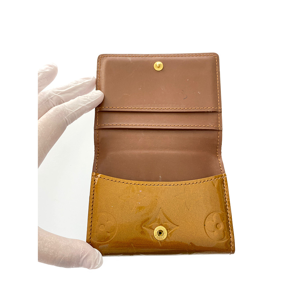 Louis Vuitton Monogram Vernis Ludlow coin purse (Coin Pocket) Wallet with ca... | eBay