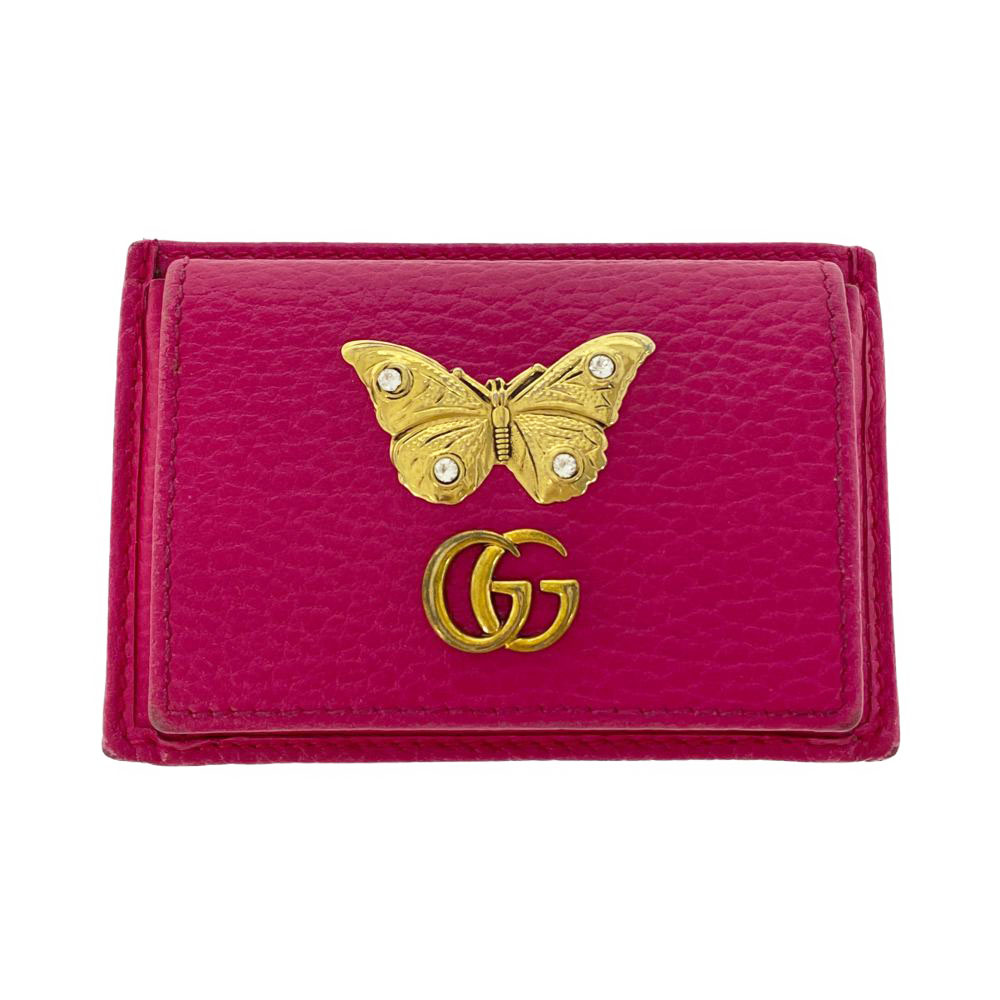 pink gg marmont coin case bag