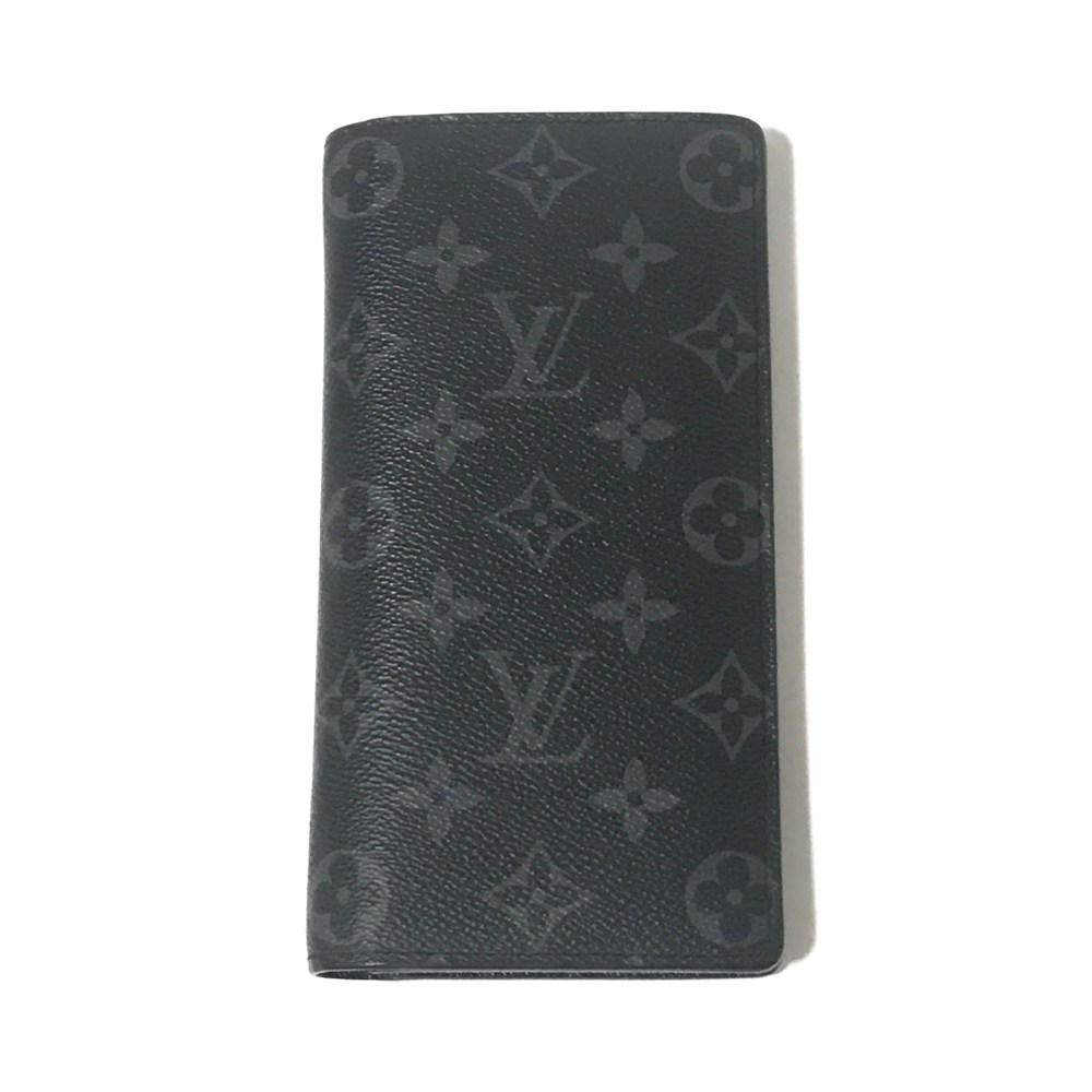 Louis Vuitton Monogram Eclipse brazza portefeuille purse / M61697 / Grey | eBay