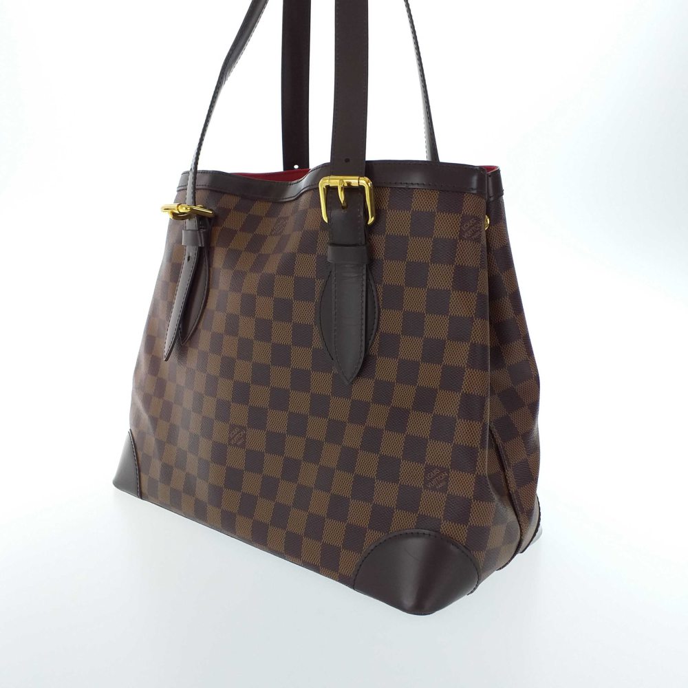 Louis Vuitton Damier Ebene Hampstead MM ・ Tote Bag / N51204 / Brown | eBay