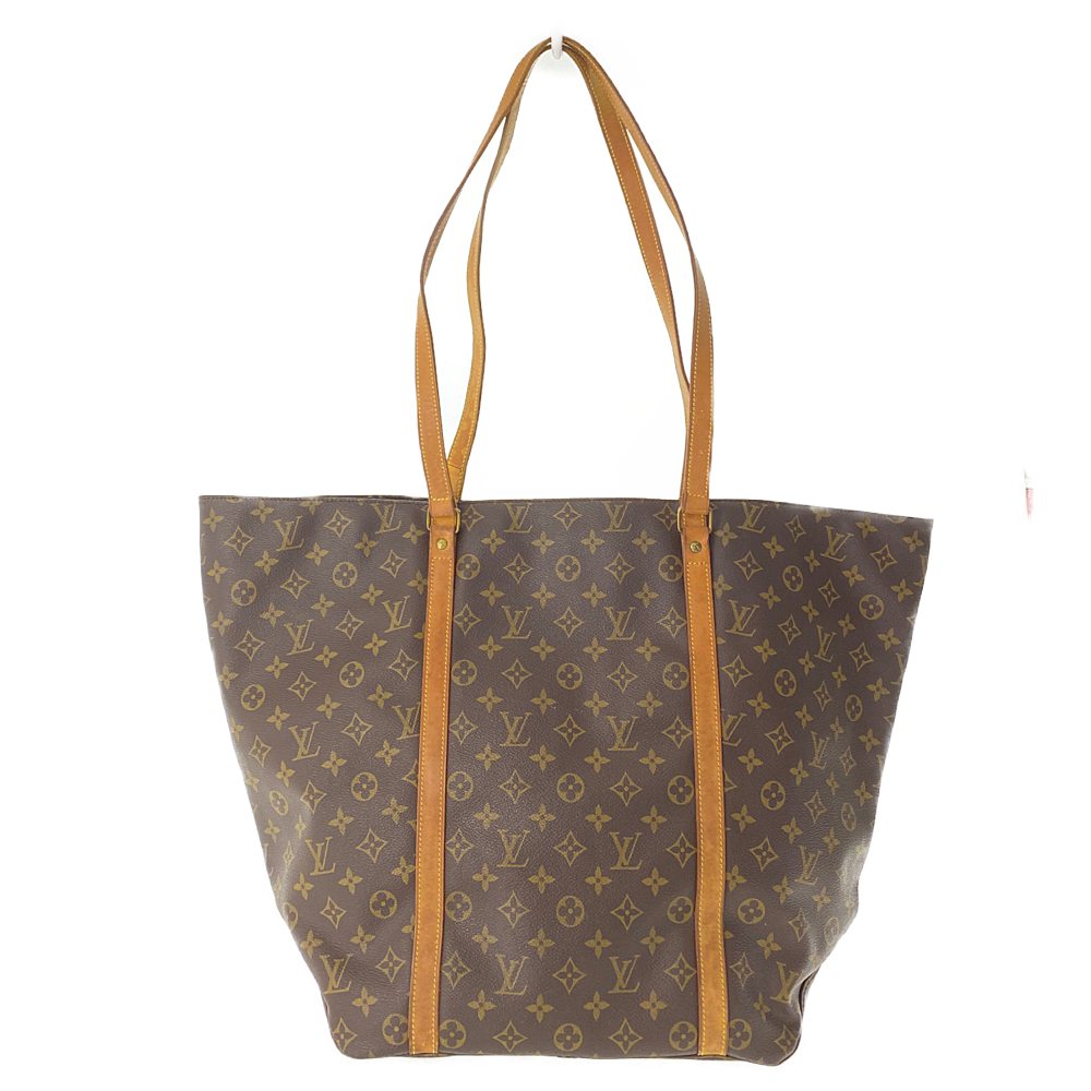 Louis Vuitton Bag Sac Plat Damier Ebene Canvas Tote Shopping Bag Authentic  C37