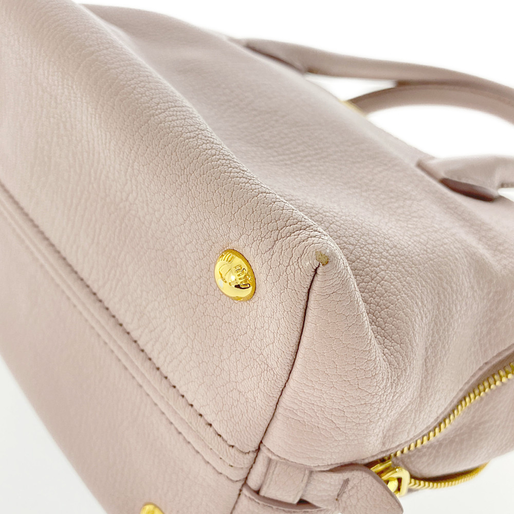 Miu Miu 2WAY Shoulder handbag side zip / light pink / miu miu | eBay