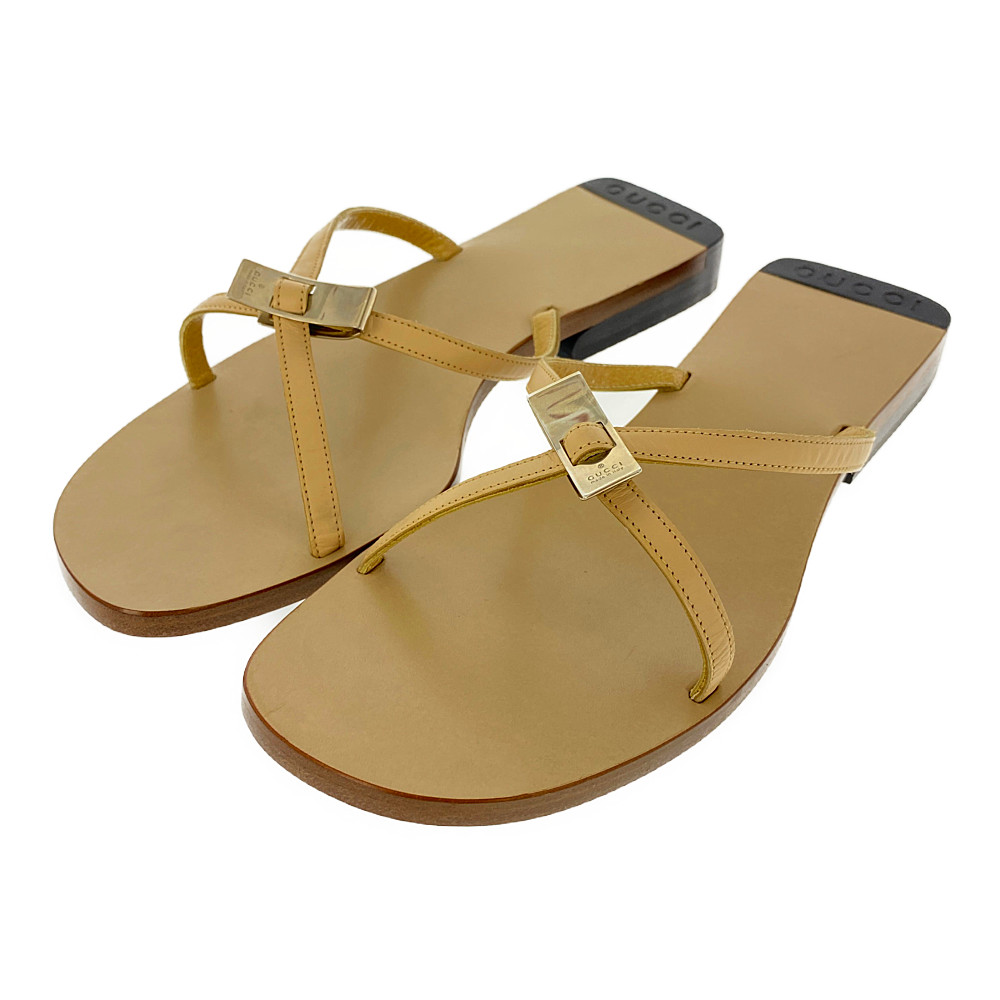 gucci black flat sandals