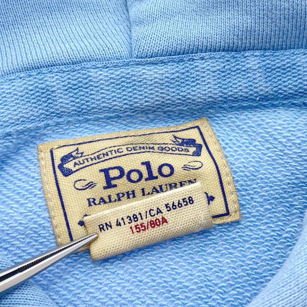 polo patchwork fleece hoodie