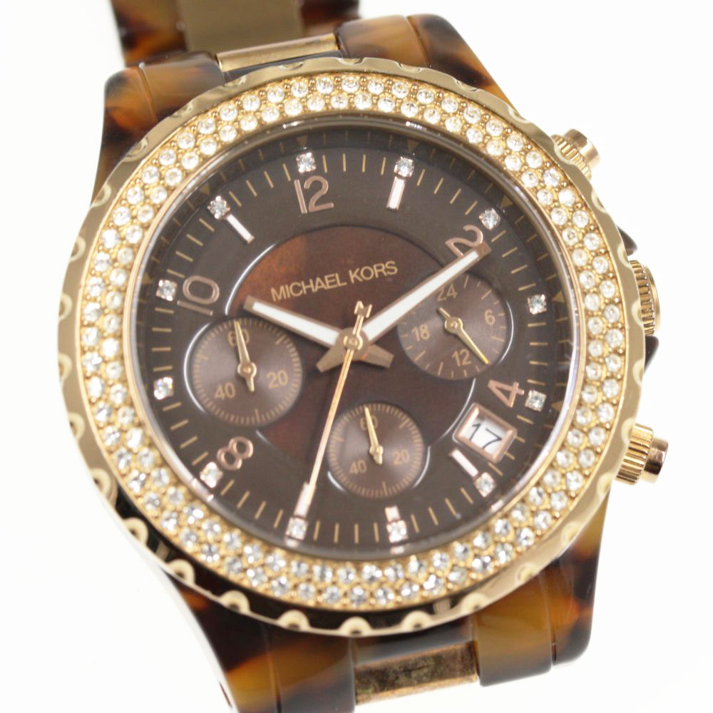 mk rhinestone watch