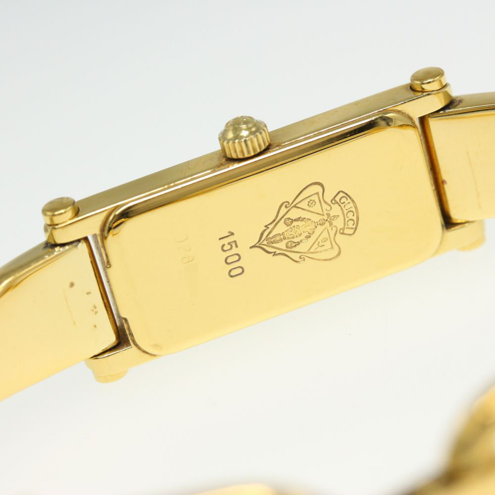 gucci gold bangle watch 1500l