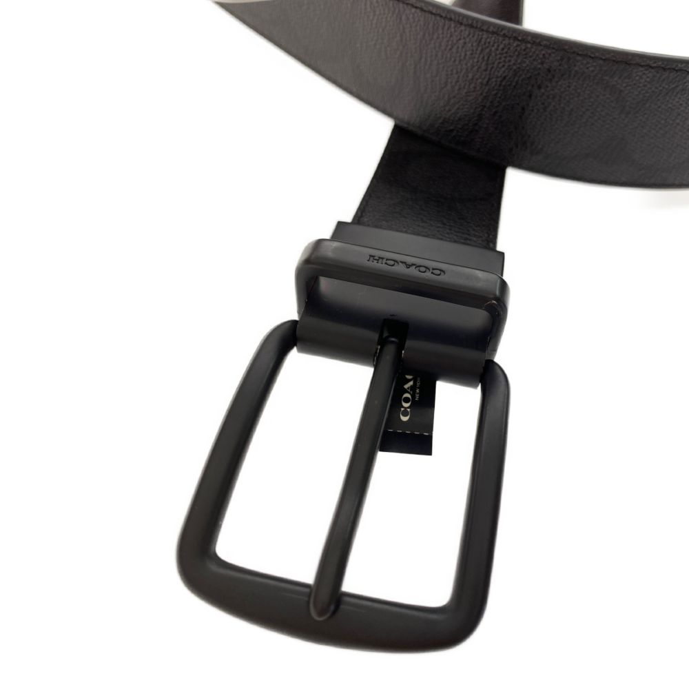 Coach Signature Reversible Plain Belt/F64839/Black/COACH eBay