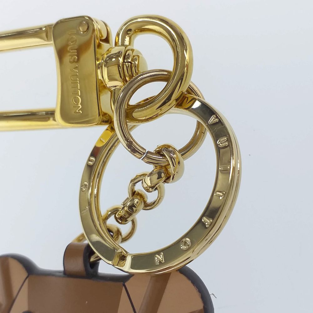 Louis Vuitton Monogram Porte Cret Christmas Teddy Bear Keyring Keychain Bag ... | eBay