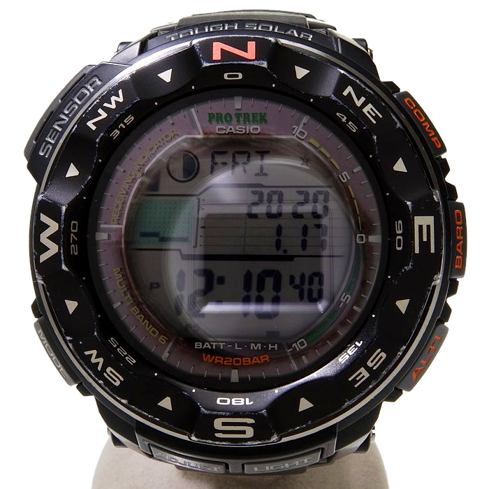 casio men's pro trek prw2500r tough solar digital watch