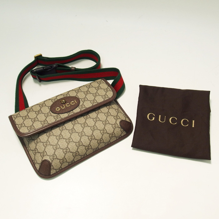 GUCCI Neo Vintage GG Supreme Belt Bag Sherry 493930 body bag GG Supreme Can... | eBay