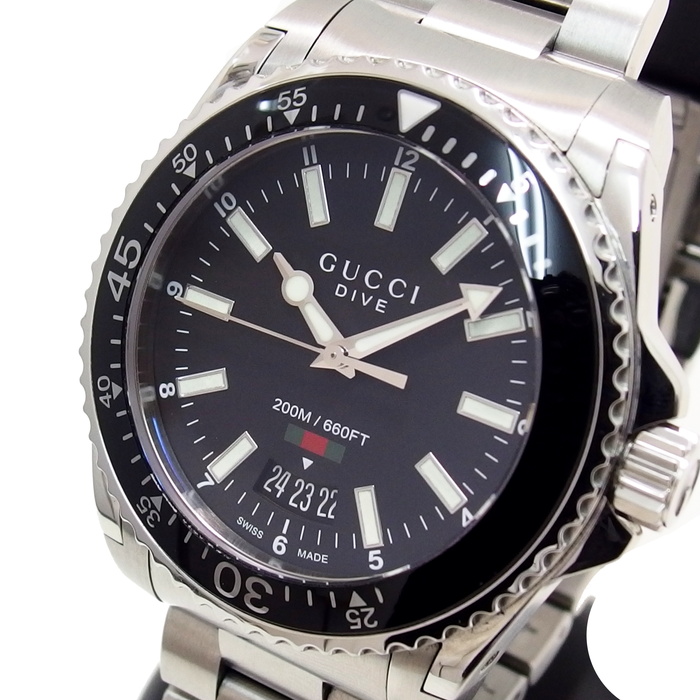 gucci dive watch white face