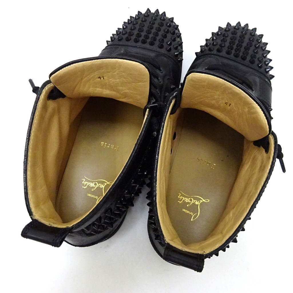 Christian Louboutin shoes LOUIS FLAT Lewis flat 1101083 leather black | eBay