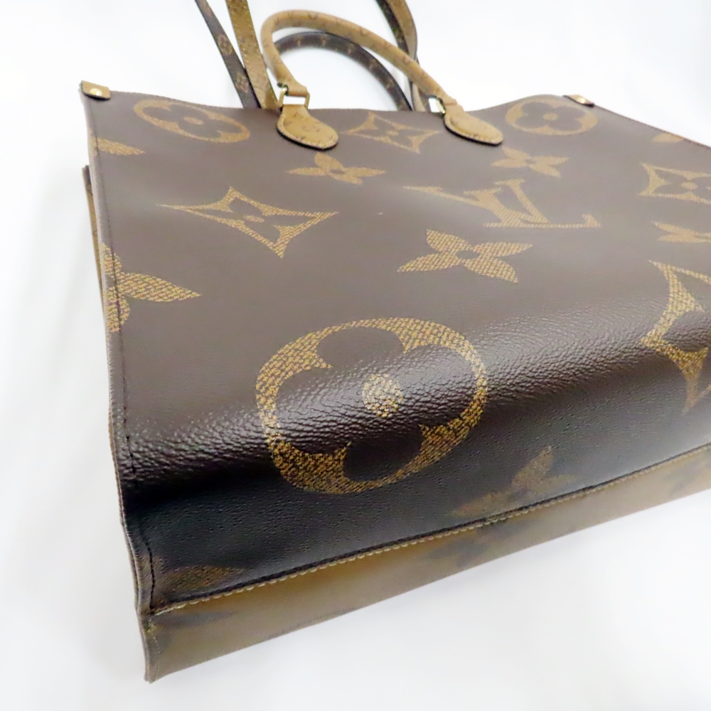 LOUIS VUITTON LOUIS VUITTON On the Go GM Tote shoulder Bag M44576 Monogram  Giant Brown Used M44576