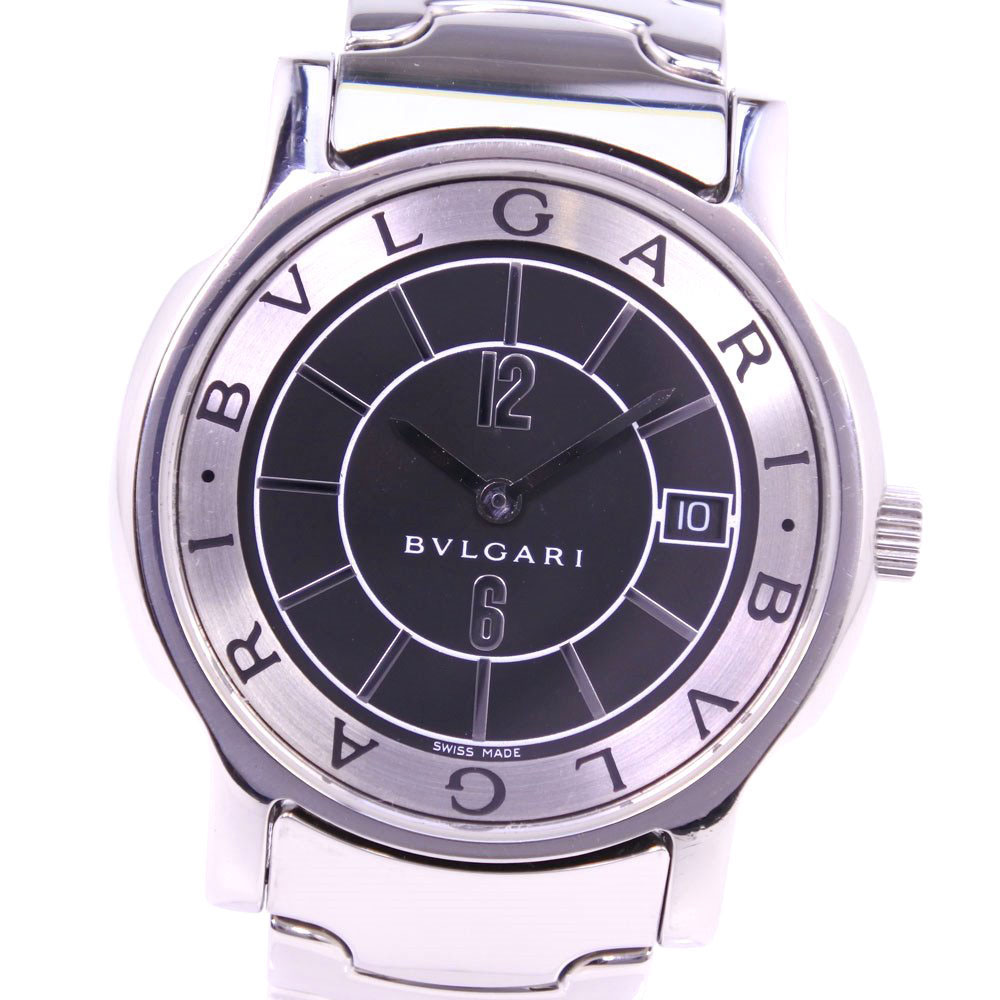 bvlgari mens solotempo stainless steel watch