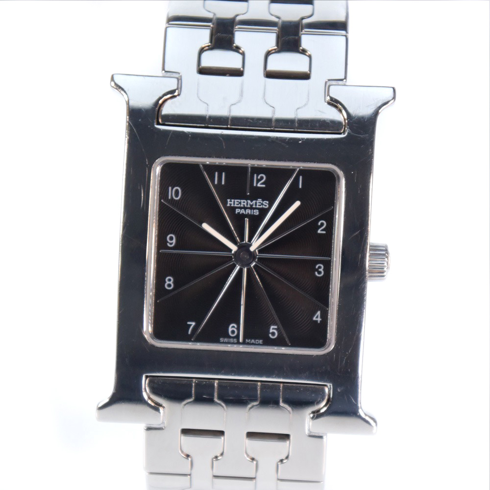 hermes stainless steel watches