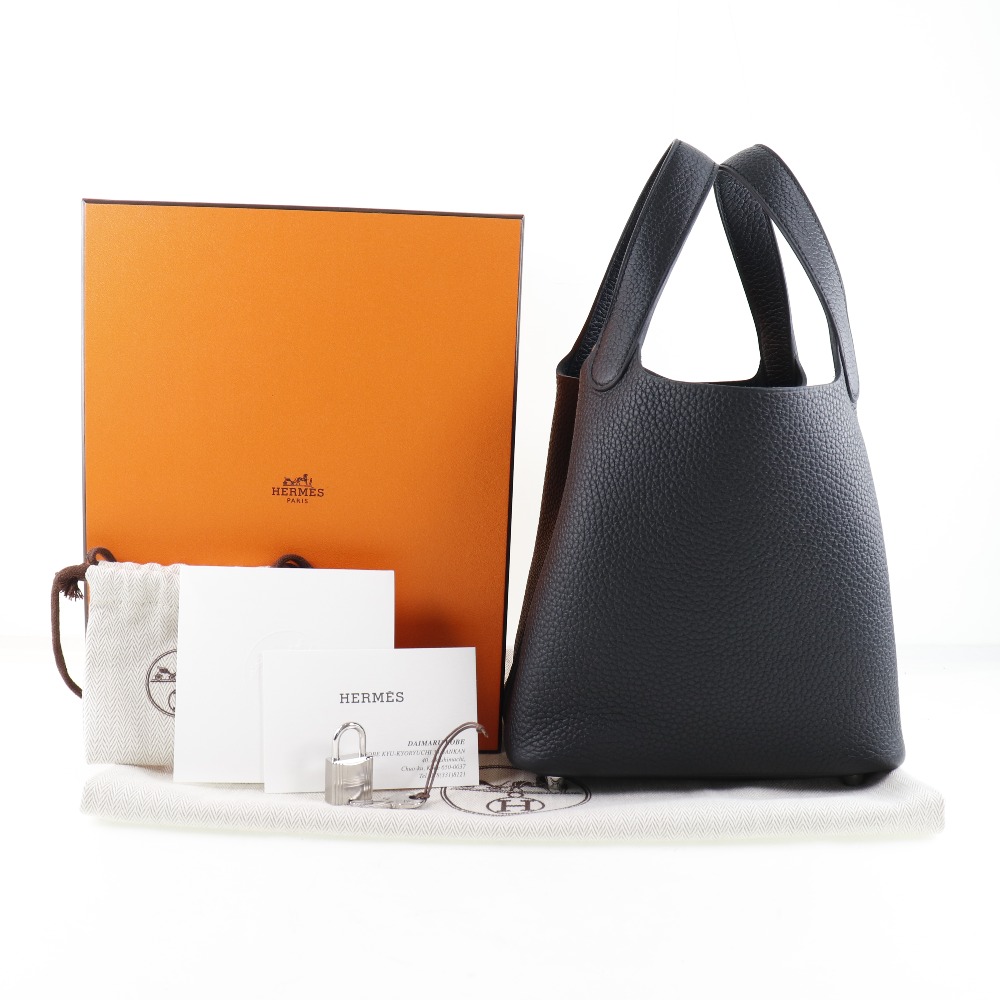 HERMES�z�G�����X �s�R�^�����b�N18 PM �g�������N���}���X Noir(Black