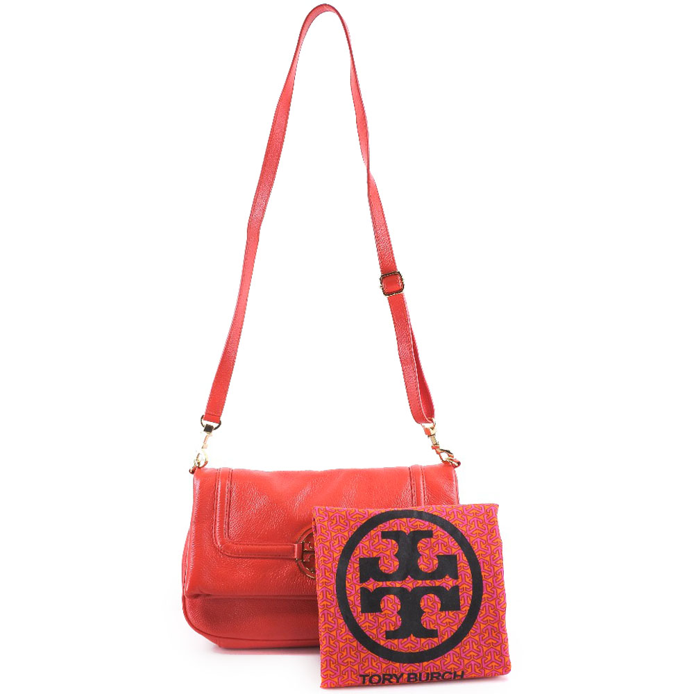 Tory Burch】トリーバーチ レザー 赤 レディース ショルダーバッグ