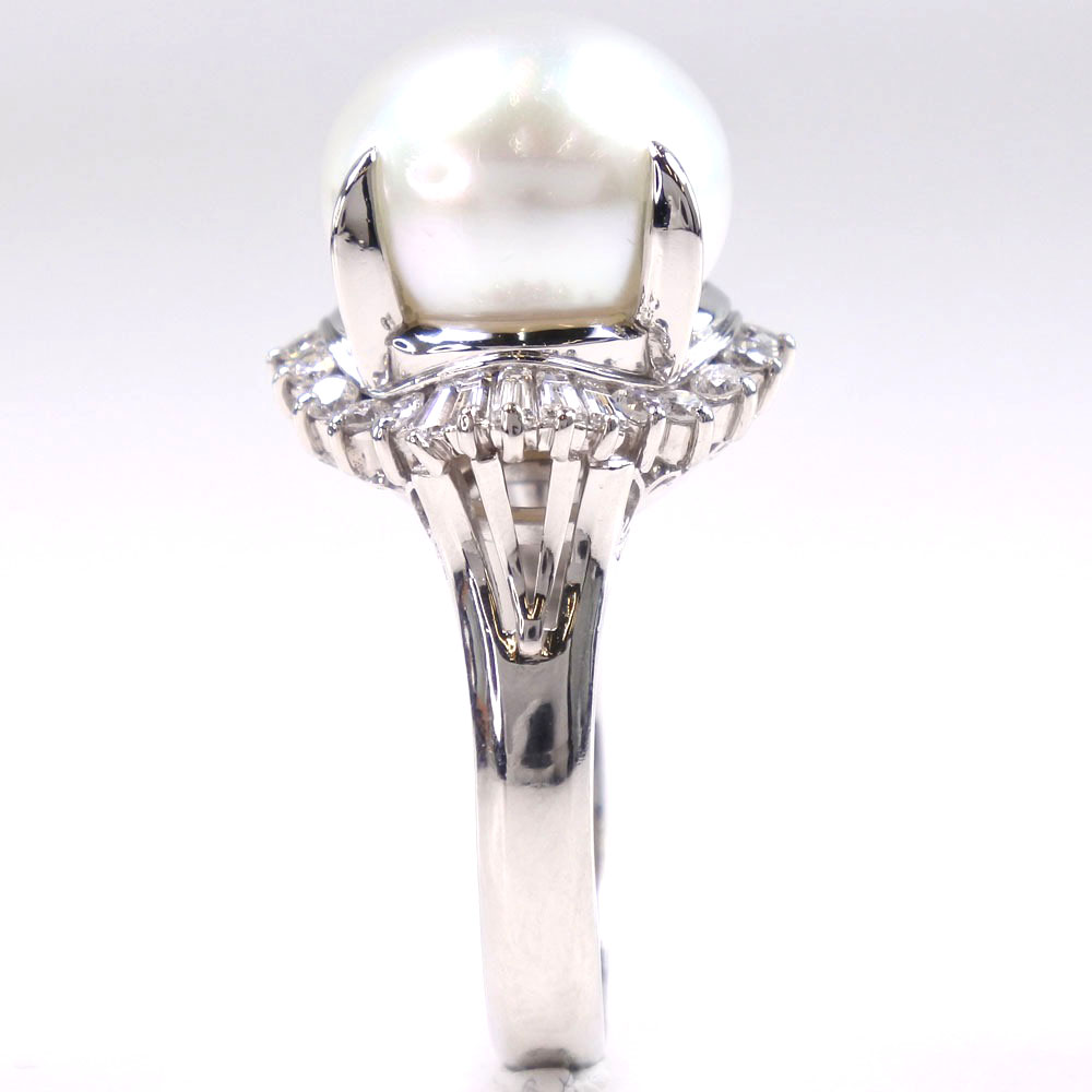 真珠12.0 ｍｍ Pt900プラチナ×パール×ダイヤモンド 14号 D0.64 