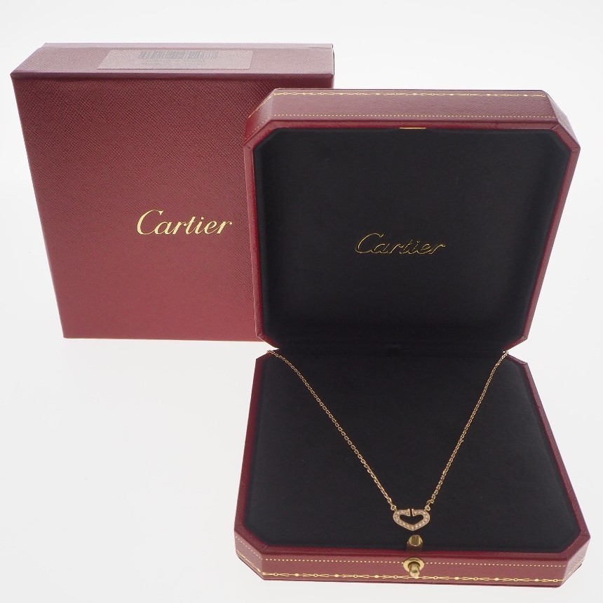 cartier rose gold heart necklace