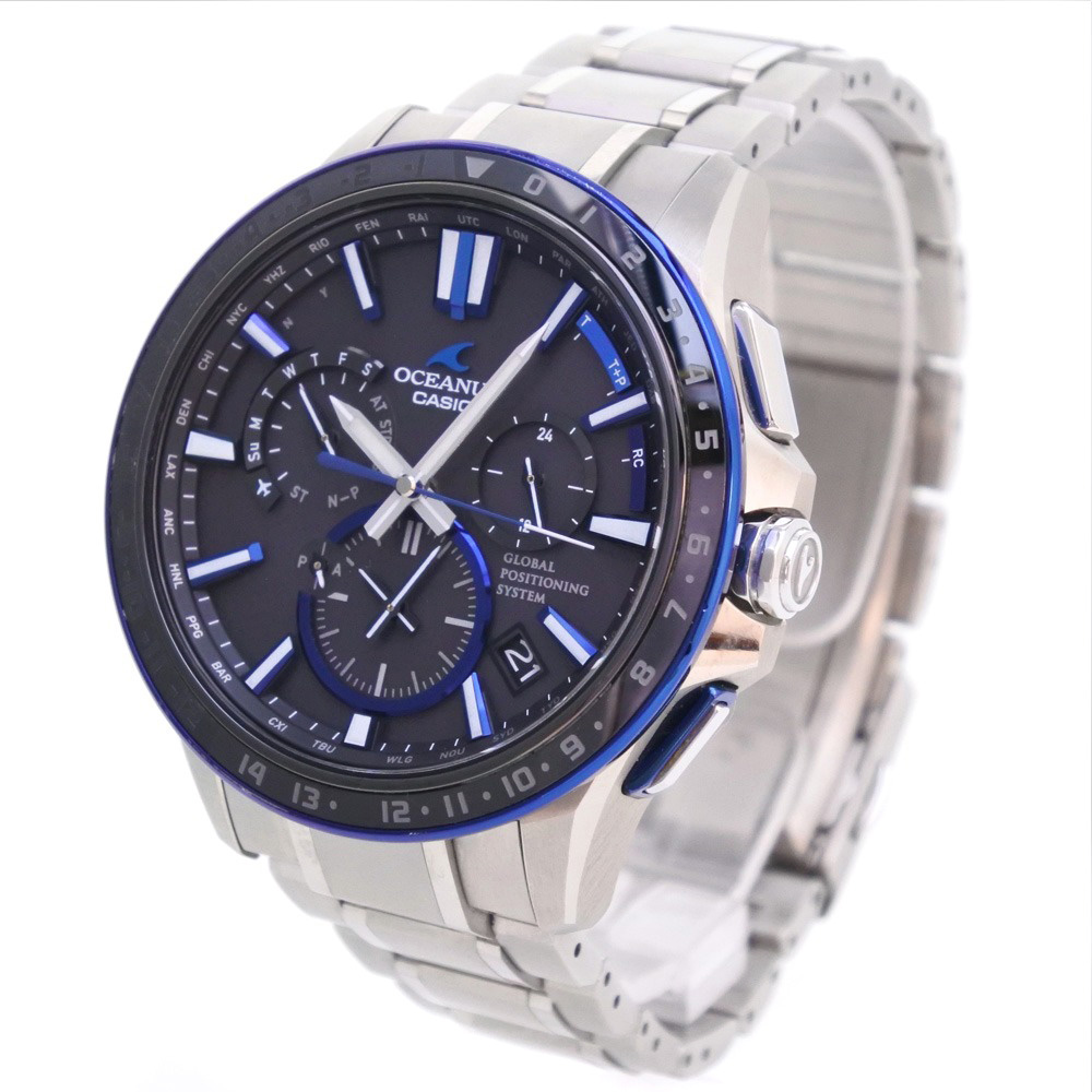CASIO】カシオ オシアナス GPS OCW-G1200-1AJF チタン ブルー ソーラー電波時計 メンズ 黒文字盤 腕時計【中古】 - SMASELL(スマセル)公式通販/サスティナブルアウトレットモール スマセル CASIO】カシオ オシアナス GPS OCW-G1200-1AJF チタン ブルー ソーラー電波時計 メンズ 黒文字盤 腕時計【中古】 - SMASELL(スマセル)公式通販/サスティナブルアウトレットモール スマセル